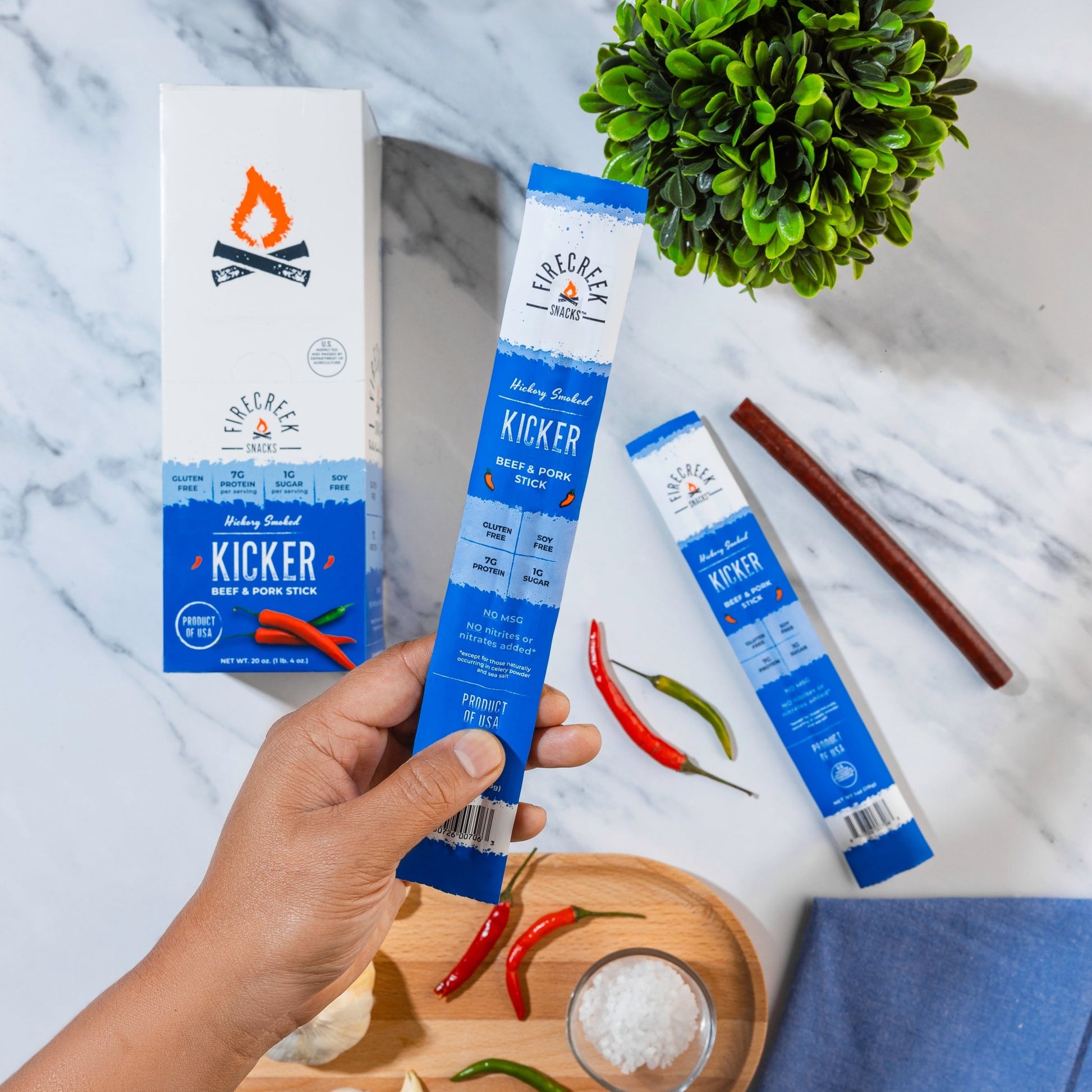 spicy pork jerky sticks