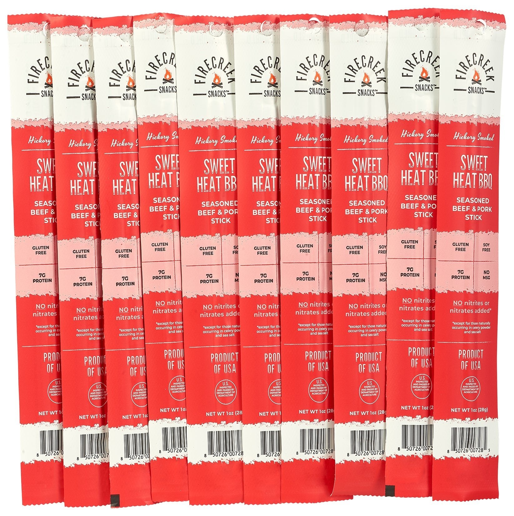 Sweet Heat BBQ Meat Sticks - FireCreek Snacks