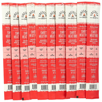 Sweet Heat BBQ Meat Sticks - FireCreek Snacks